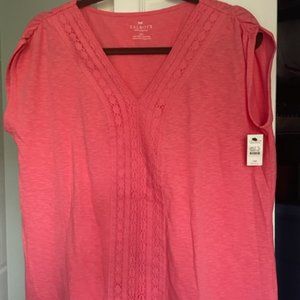 Talbots NWT Coral Shirt, Size 1xp
